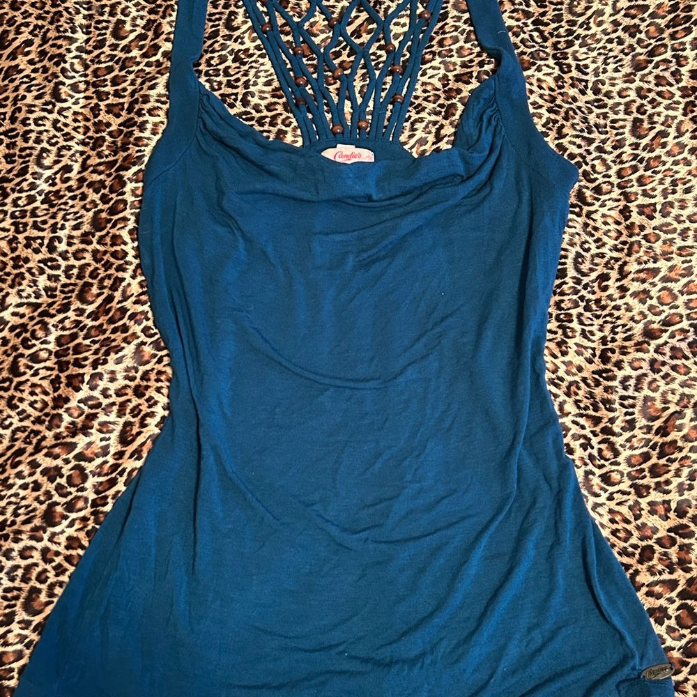 Express Teal Sleeveless Top
